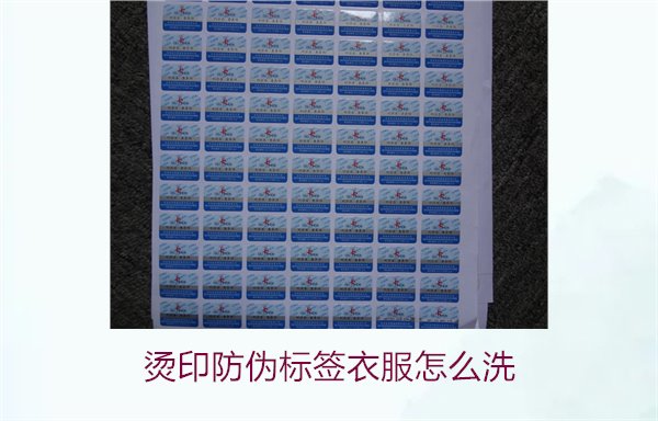 燙印防偽標(biāo)簽衣服怎么洗？保護(hù)燙印防偽標(biāo)簽的正確清洗方法(圖2)